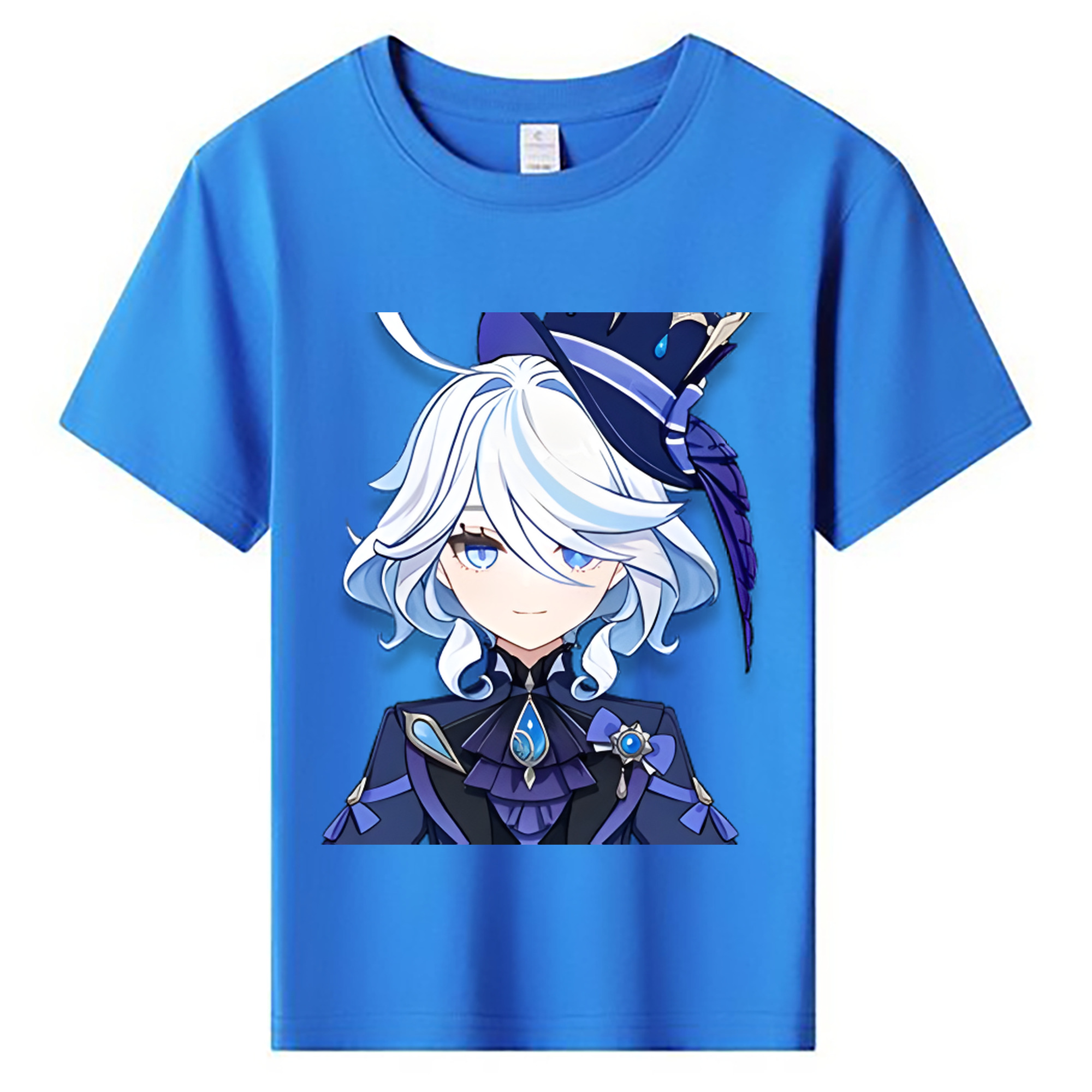 げんし神 フリーナ genshin Furina 綿100％キッズTシャツ（フロントプリント）